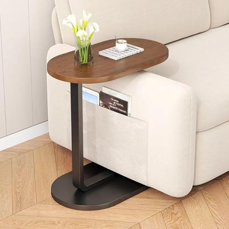 Pixa Table d'Appoint Haute Salon en Forme de C
