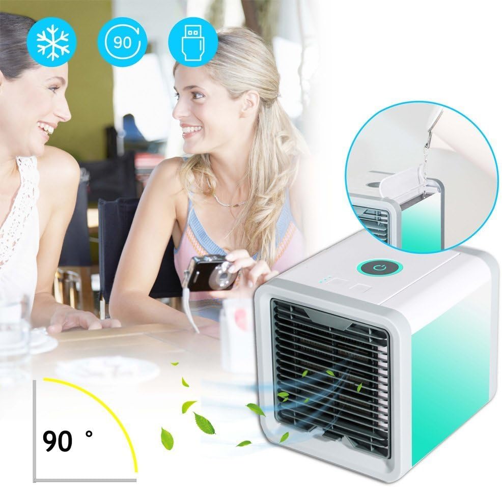 Mini climatiseur portable USB 7 couleurs LED - PixaMaoc