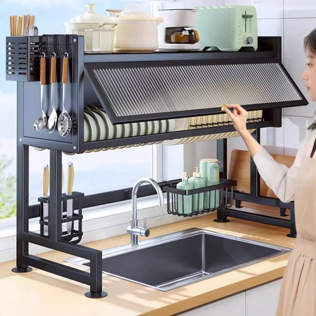 Égouttoir à vaisselle avec armoire de rangement