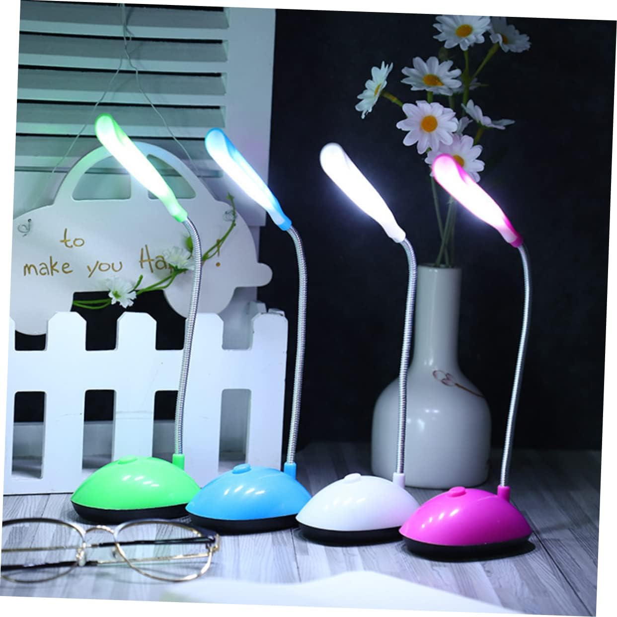 Petite lampe de table pixa pliable led de bureau sans fil