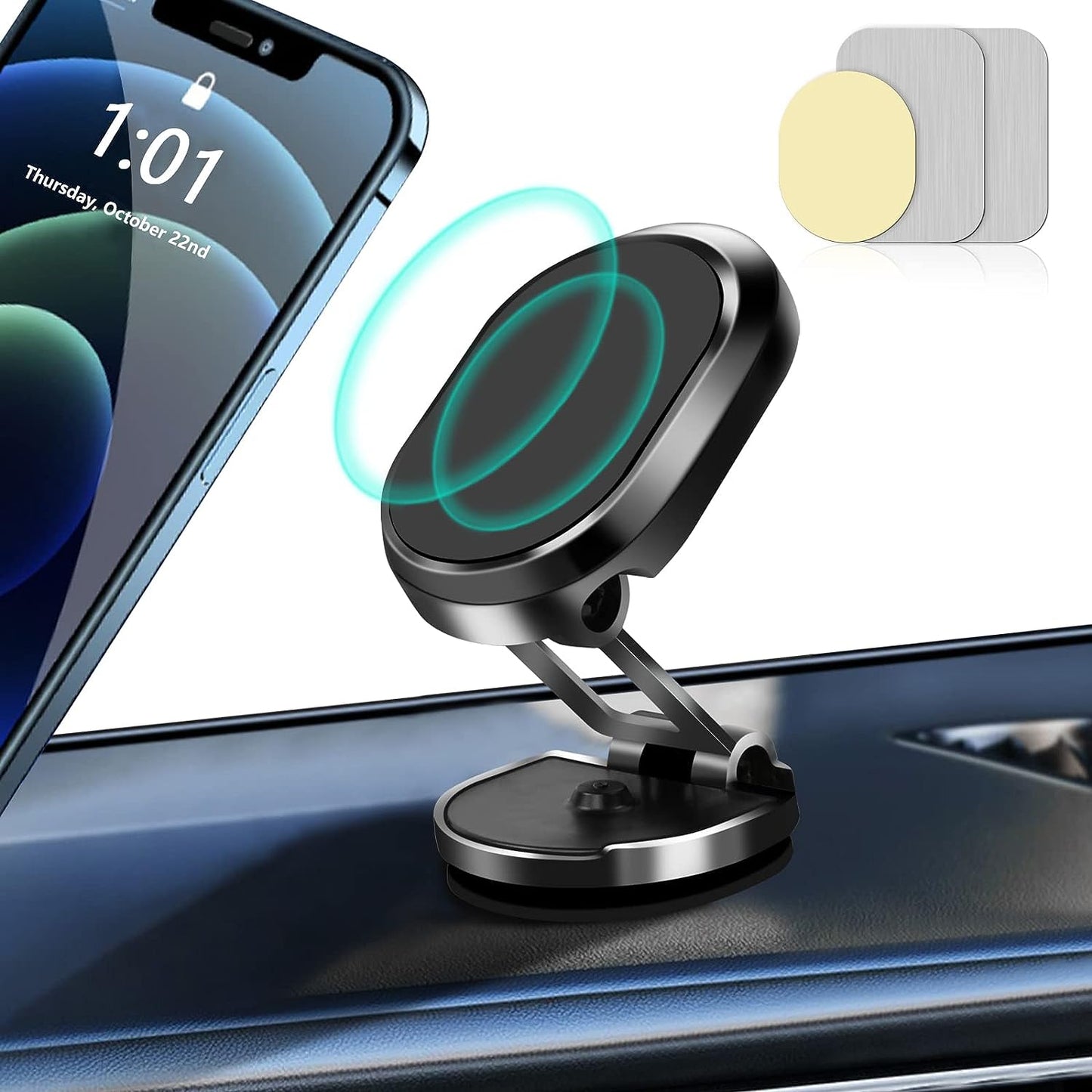 Support de téléphone magnétique pliable