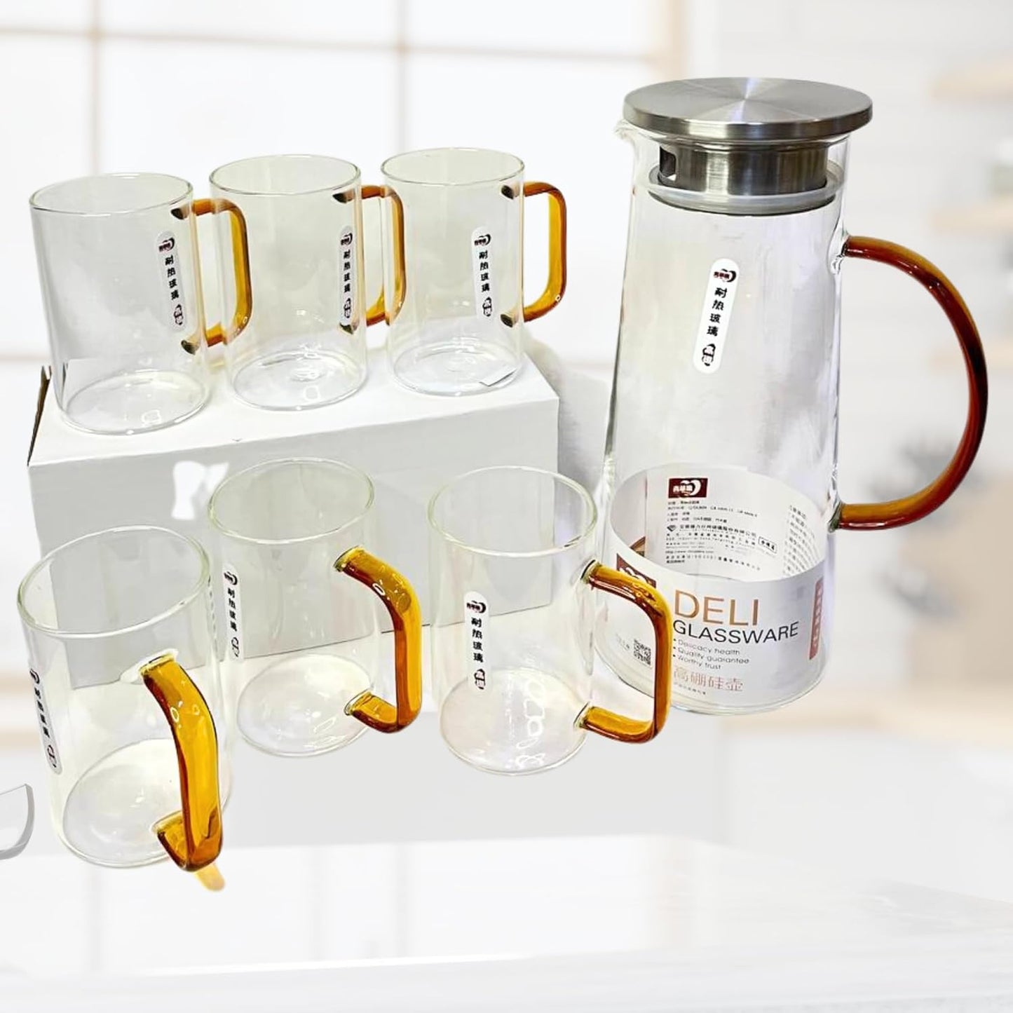Ensemble de verrerie élégant en cristal moderne