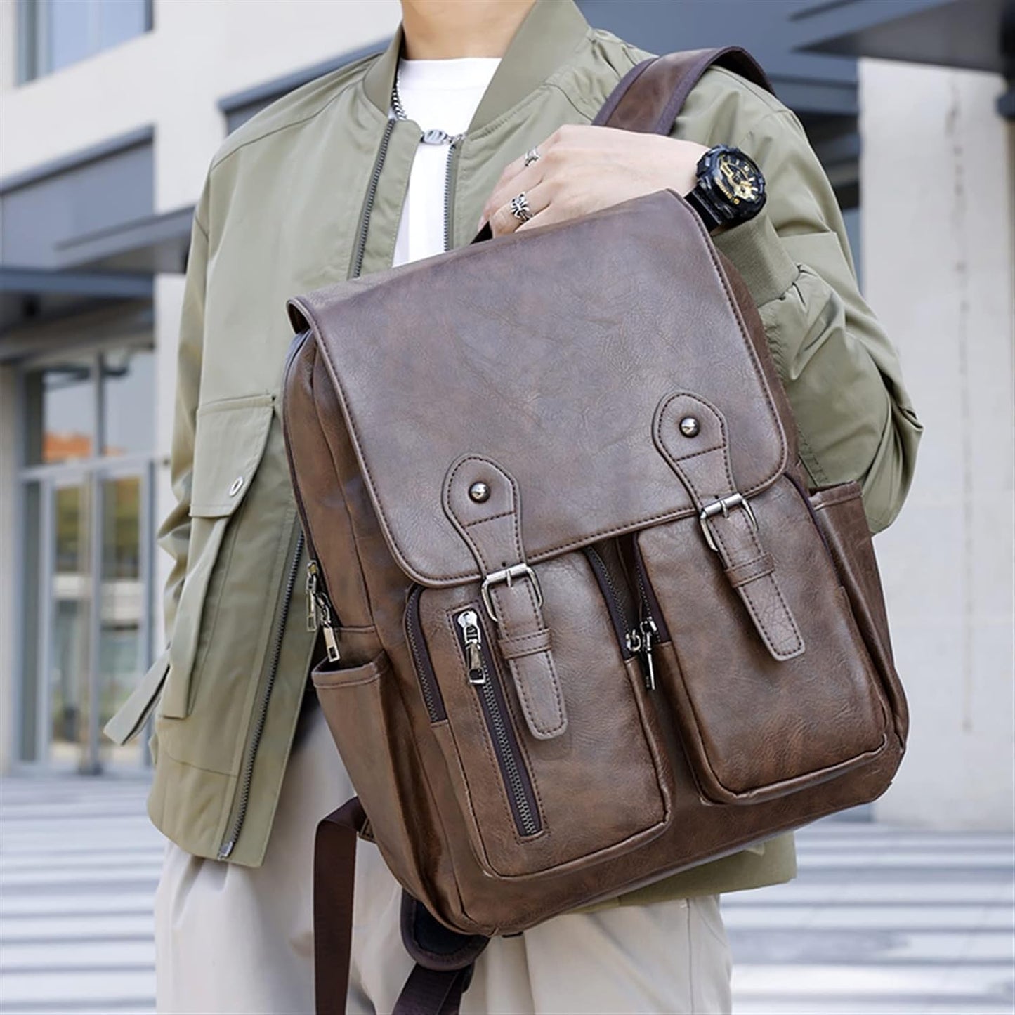 Sac à dos de luxe en cuir