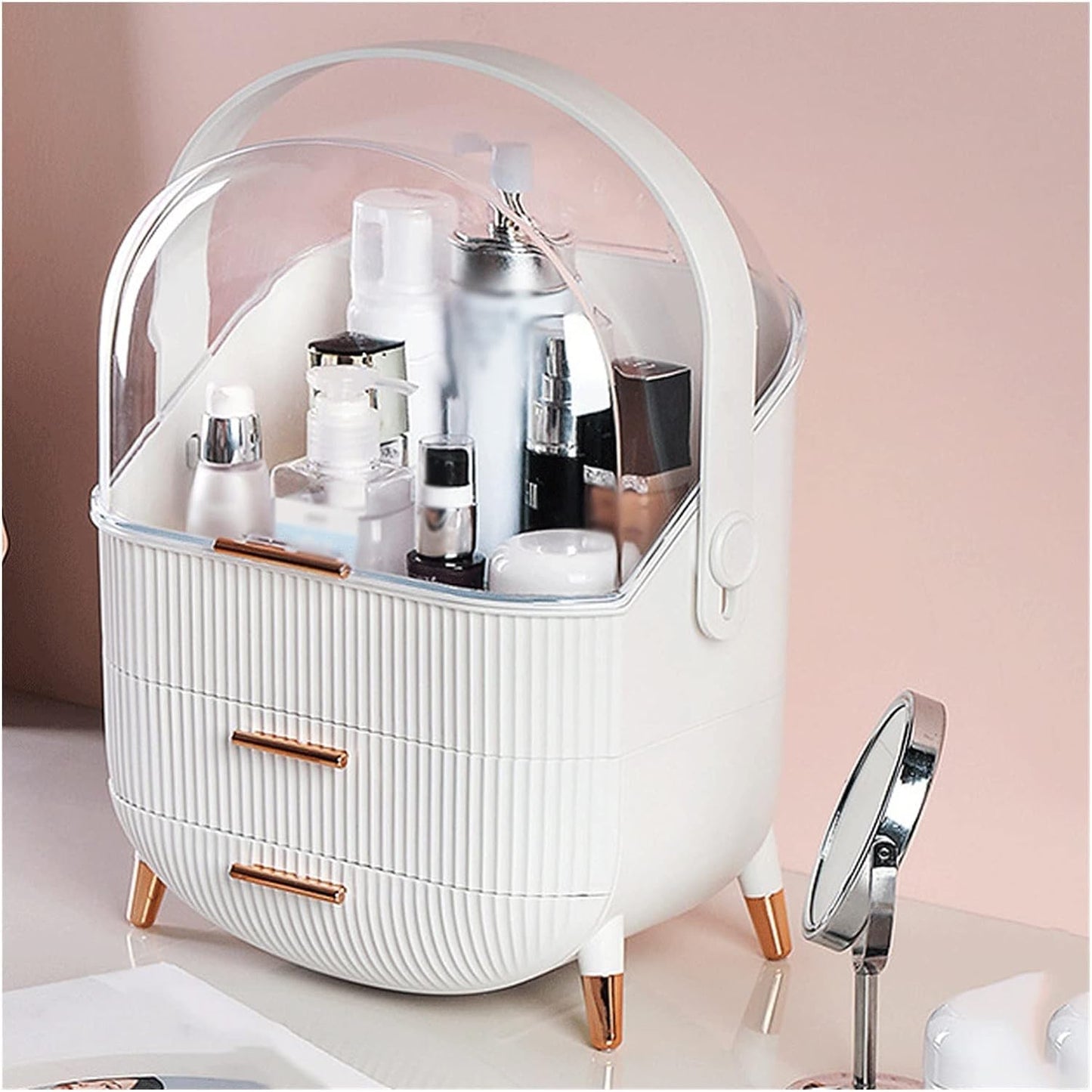 Organisateur de Maquillage Forme de Chat Transparent
