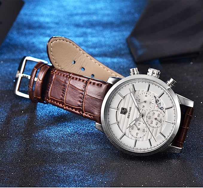 Montre de luxe chronographe Benyar - PixaMaoc