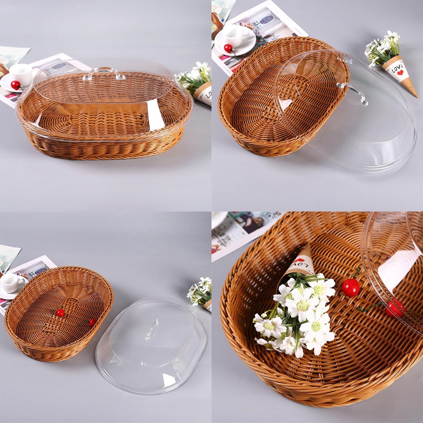 Panier Avec Couvercle Pour La Nourriture