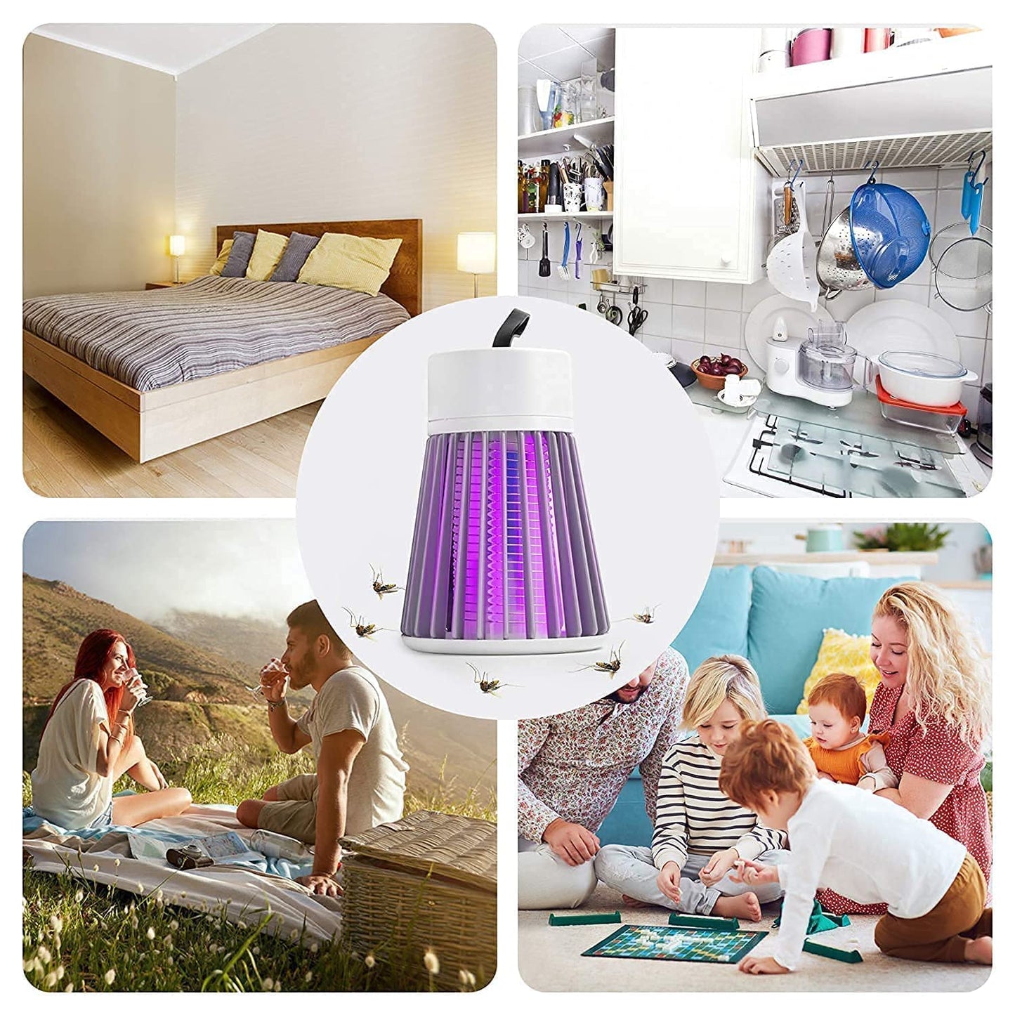 Lampe tue-moustiques électrique USB rechargeable - PixaMaoc