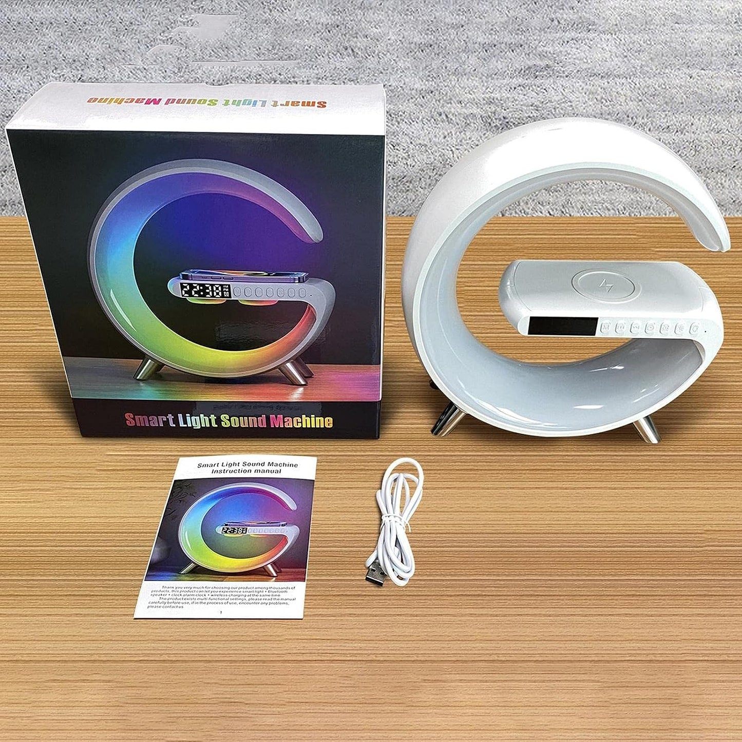 Pixa Lampe de charge sans fil haut-parleur