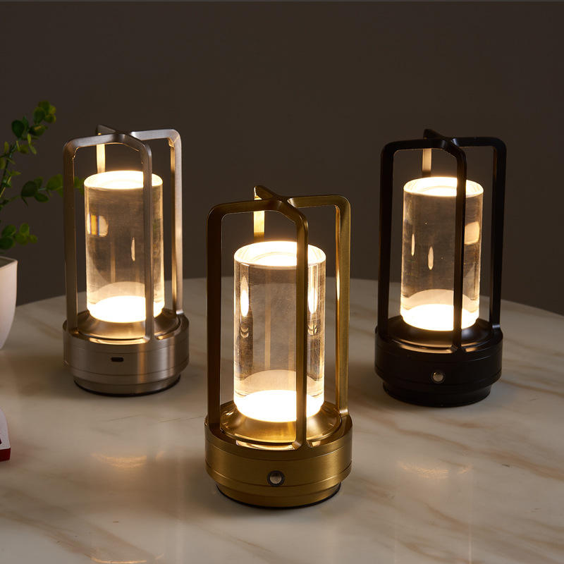 Lampe de Table de Bar et Chevet de Luxe légère Rechargeable