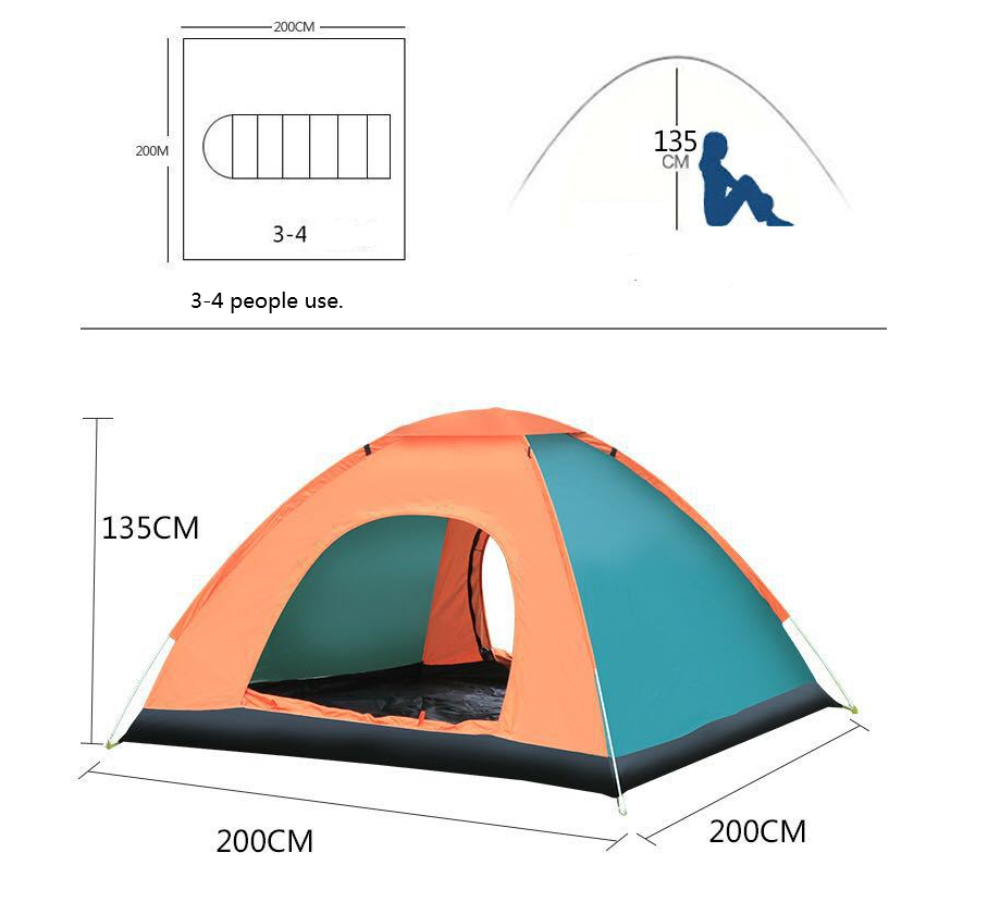 Tente Pixa pliante pour camping en plein air - PixaMaoc