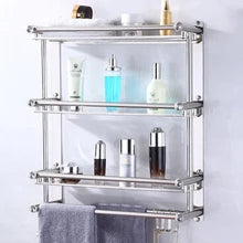Étagère à serviettes murale en acier inoxydable - PixaMaoc
