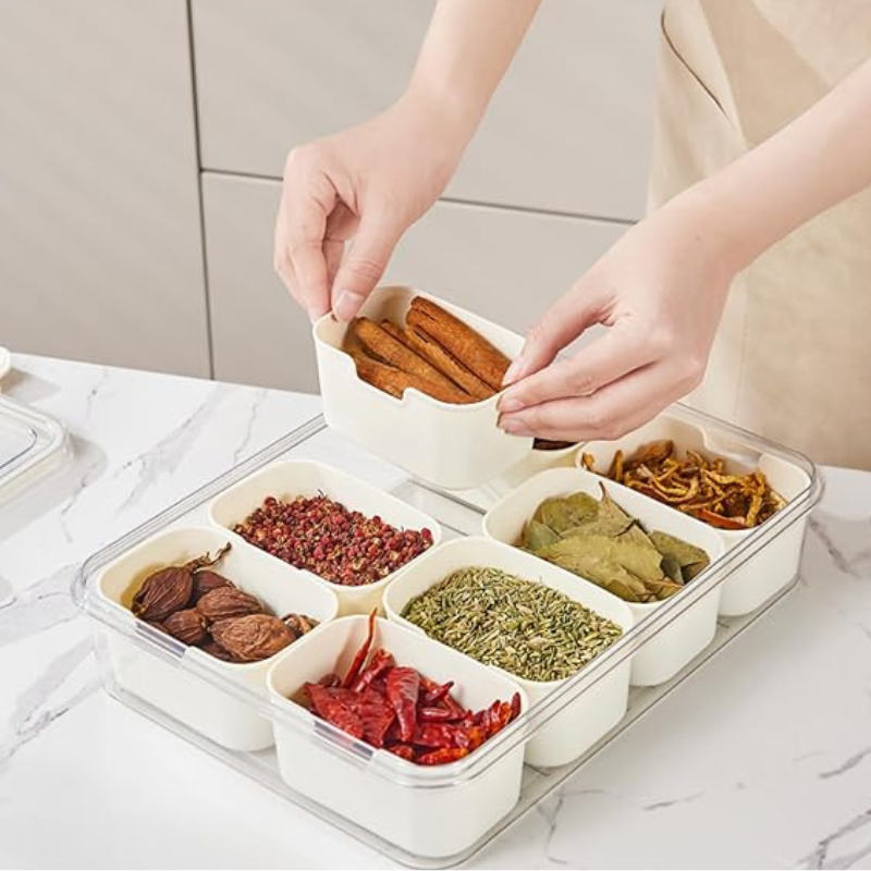 Plateau de Service Divisé PIXA avec Couvercle Air-Tight