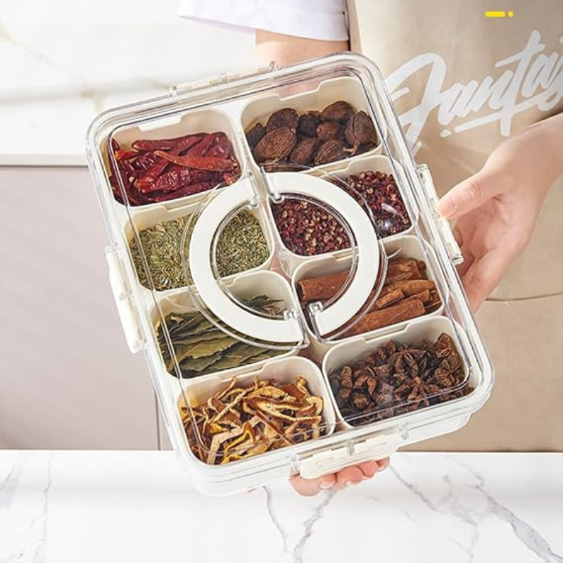 Plateau de Service Divisé PIXA avec Couvercle Air-Tight