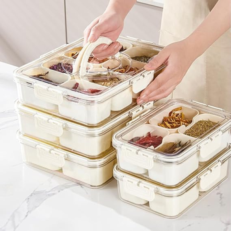 Plateau de Service Divisé PIXA avec Couvercle Air-Tight