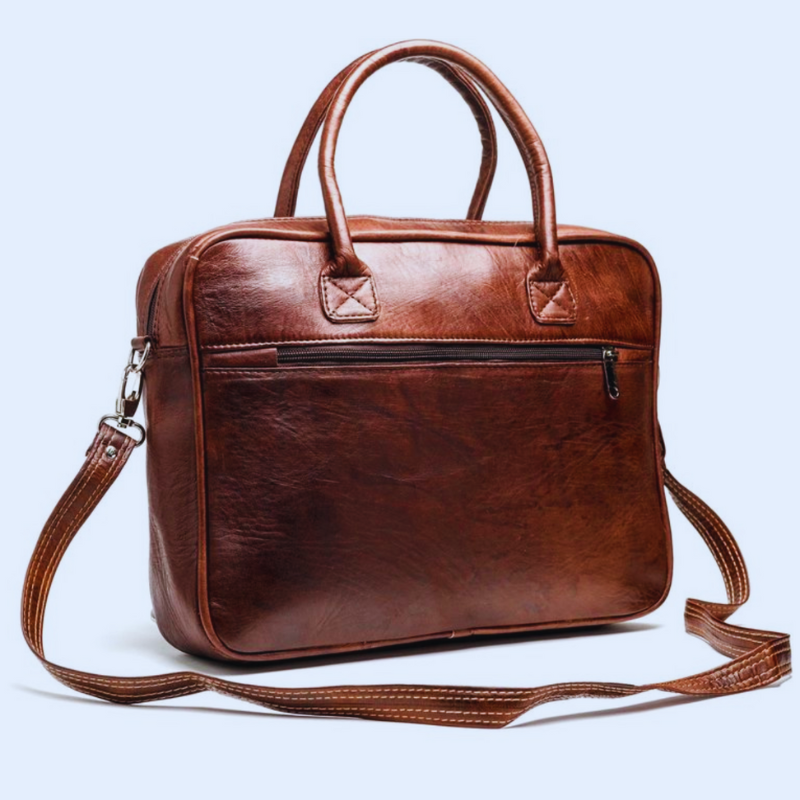Sac en cuir véritable Business man - PixaMaoc