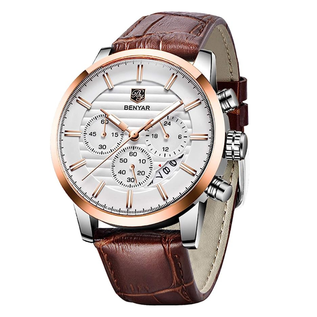 Montre de luxe chronographe Benyar - PixaMaoc