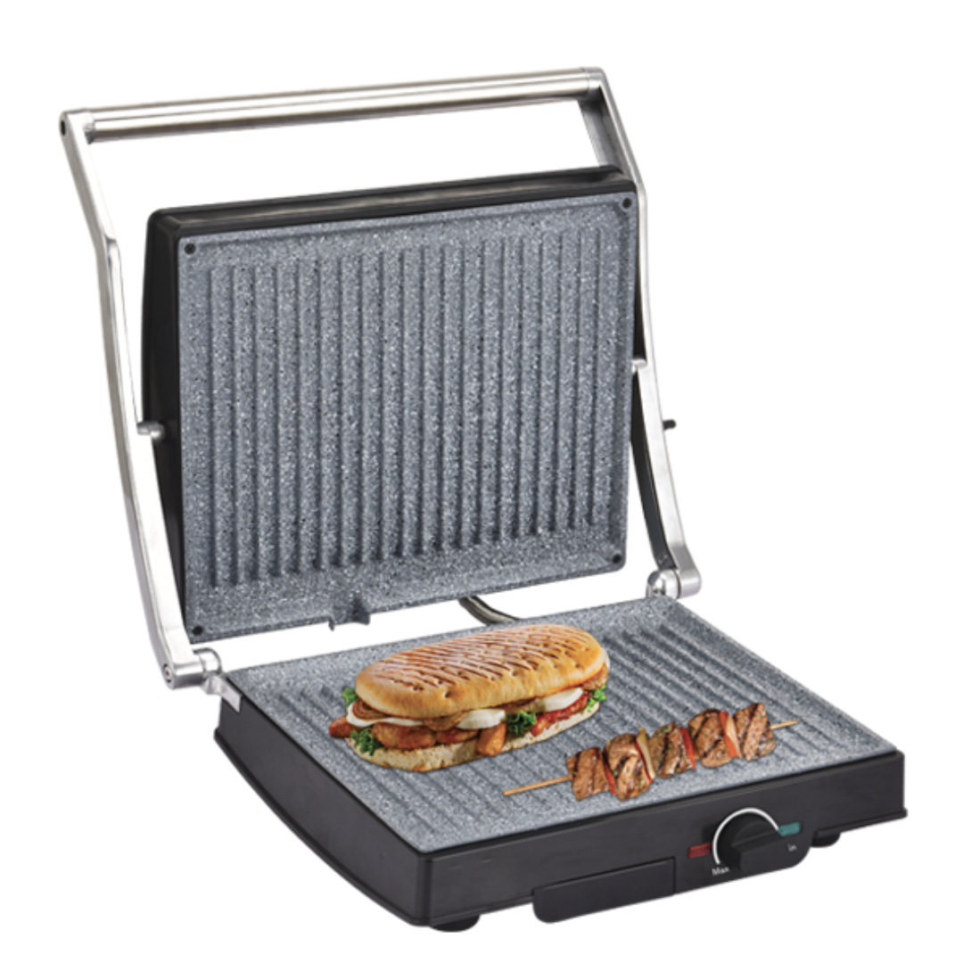 Pixa panini grille Lamacom avec 2 plaques de grandes surfaces