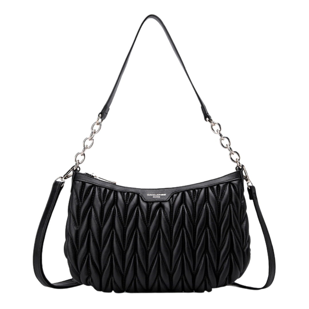 Sac à bandoulière matelassé à chevrons pour femme