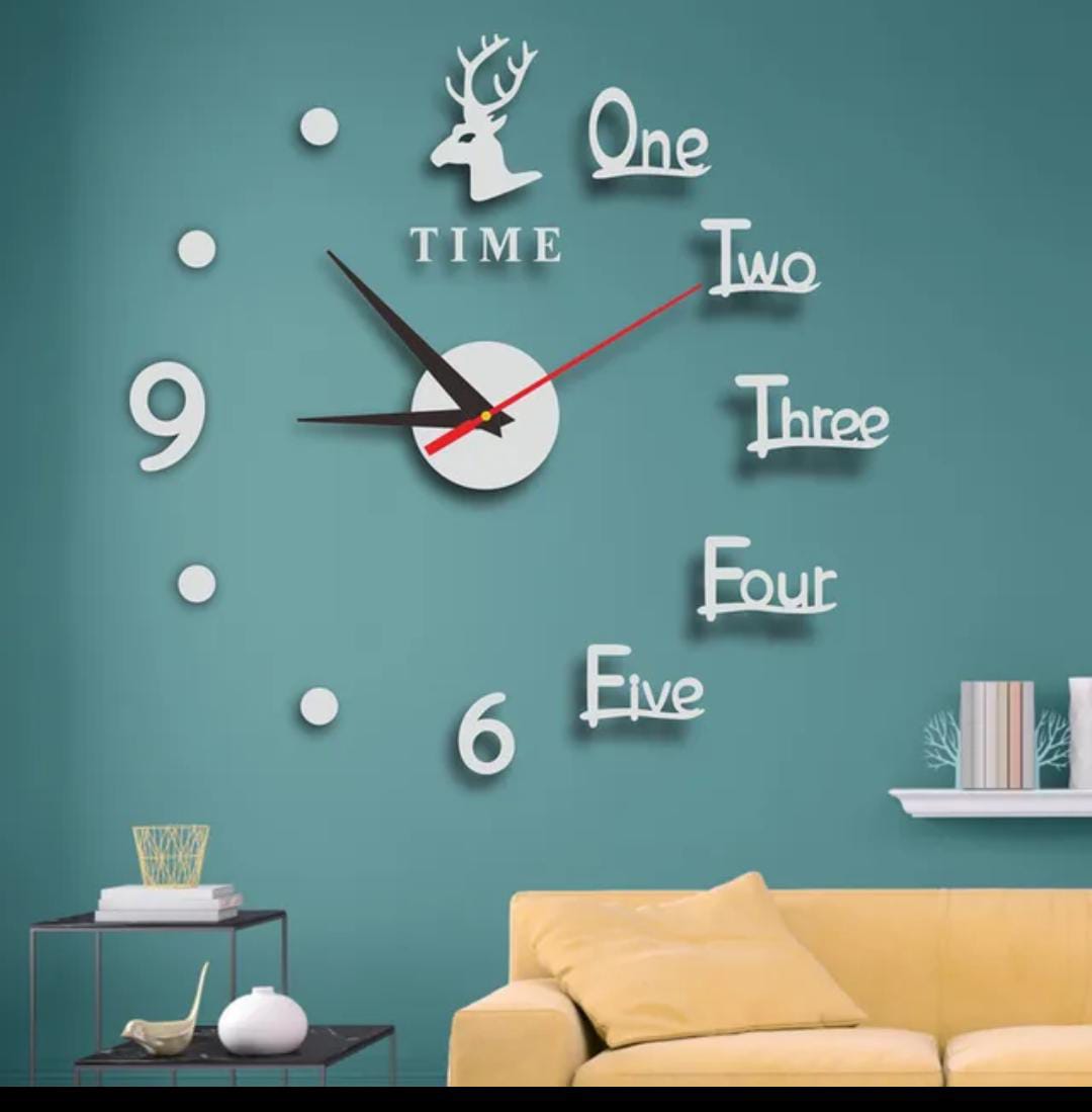 Horloge Murale 3D Décorative de Maison