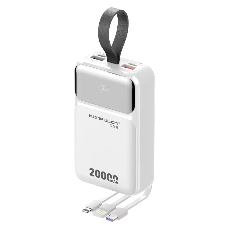 Powerbank Pixa pour charge rapide PD de 20W avec câble intégré