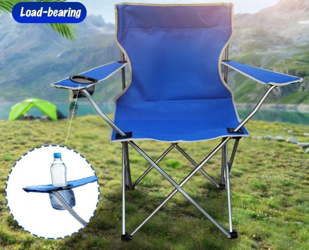 Chaise de camping Pliante avec Porte-gobelet - PixaMaoc