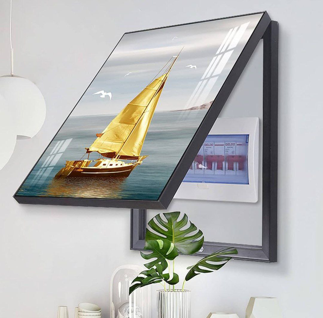 Couvercle décoratif de boîte de compteur électrique