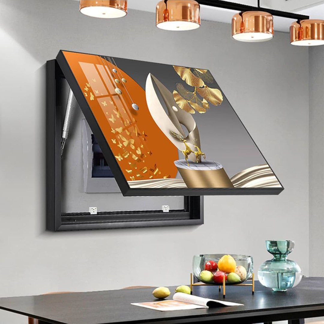 Couvercle décoratif de boîte de compteur électrique