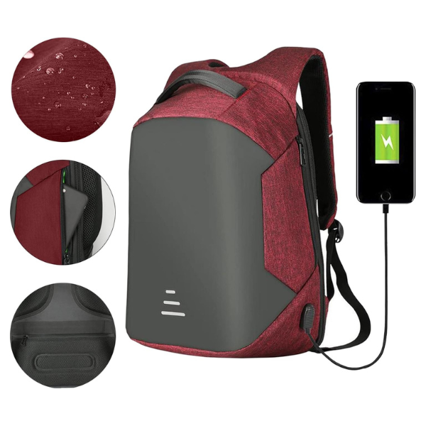 Sac à dos pour ordinateur portable avec port de chargement USB