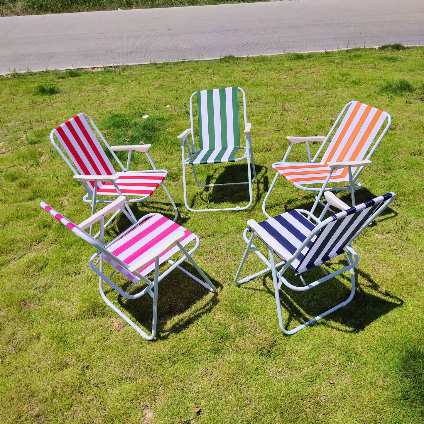 Chaise de camping pixa pliante avec accoudoir