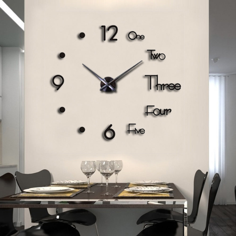 Horloge Murale 3D Décorative de Maison
