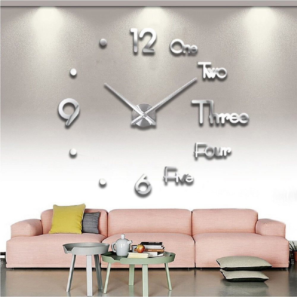 Horloge Murale 3D Décorative de Maison