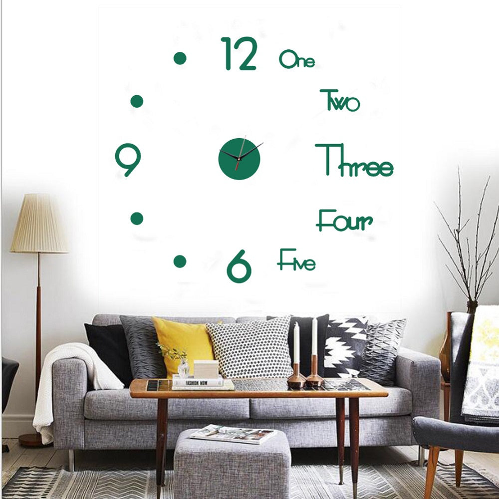 Horloge Murale 3D Décorative de Maison