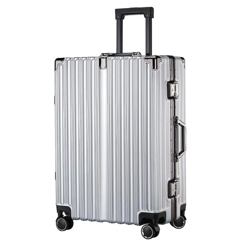 Valise d'affaires à cadre en aluminium et roulette silencieuse