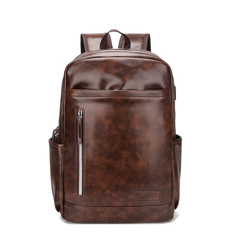 Sac à dos en cuir pour homme d'affaires