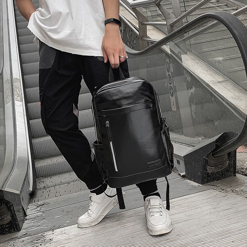 Sac à dos en cuir pour homme d'affaires