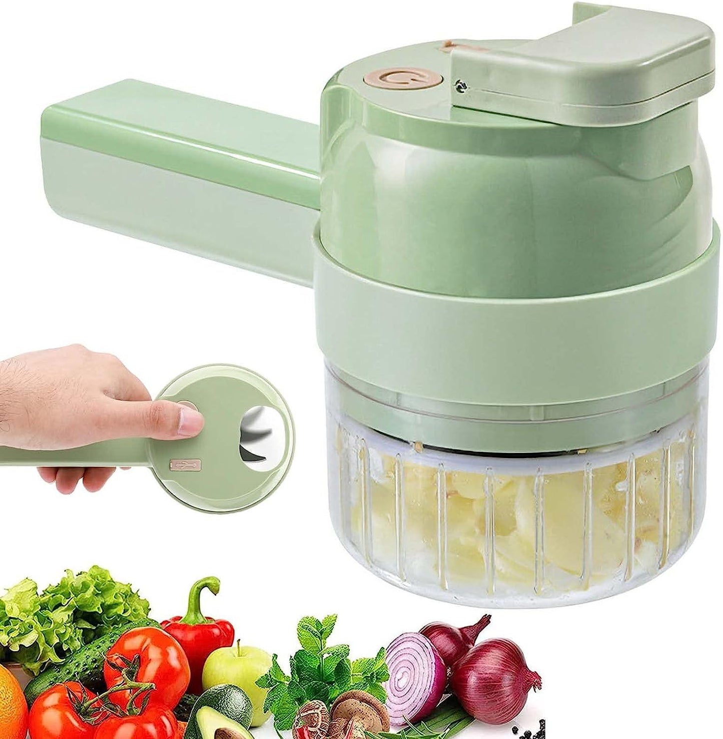 Pixa Coupe-Légumes électrique Portable 4 en 1 - PixaMaoc