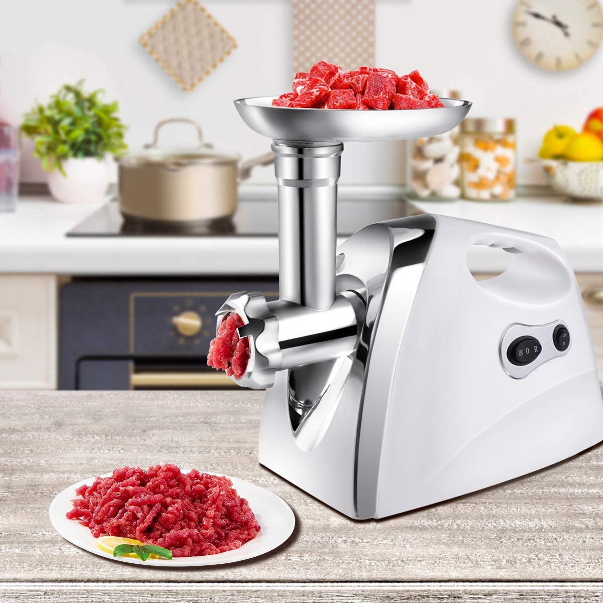 Hachoir à viande électrique en acier inoxydable - PixaMaoc