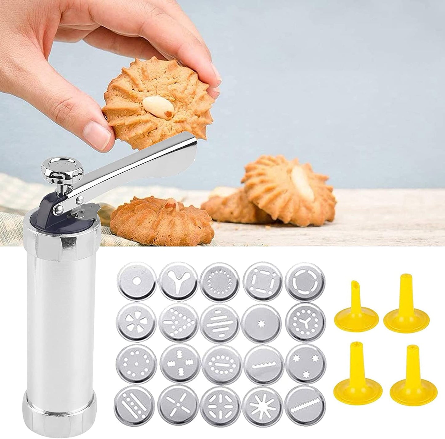 Pistolet à Biscuits Pixa en Acier Inoxydable - PixaMaoc