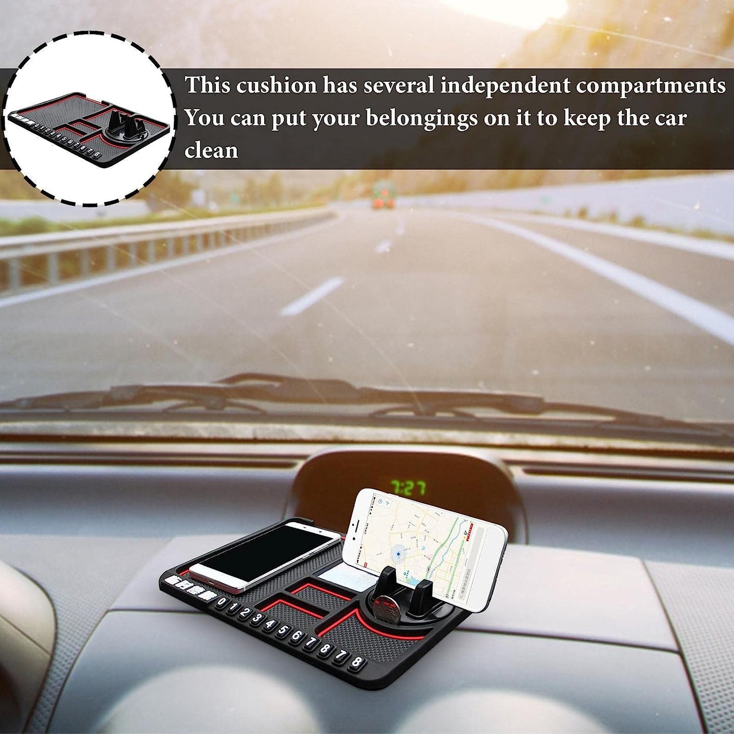 Support de téléphone Antidérapant Pour voiture - PixaMaoc