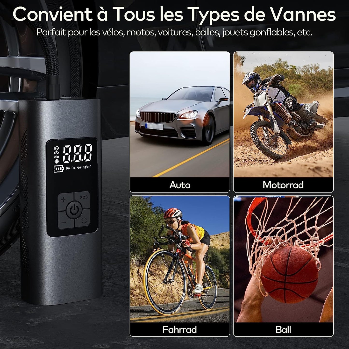 Pixa Mini Pompe à Air Électrique - PixaMaoc