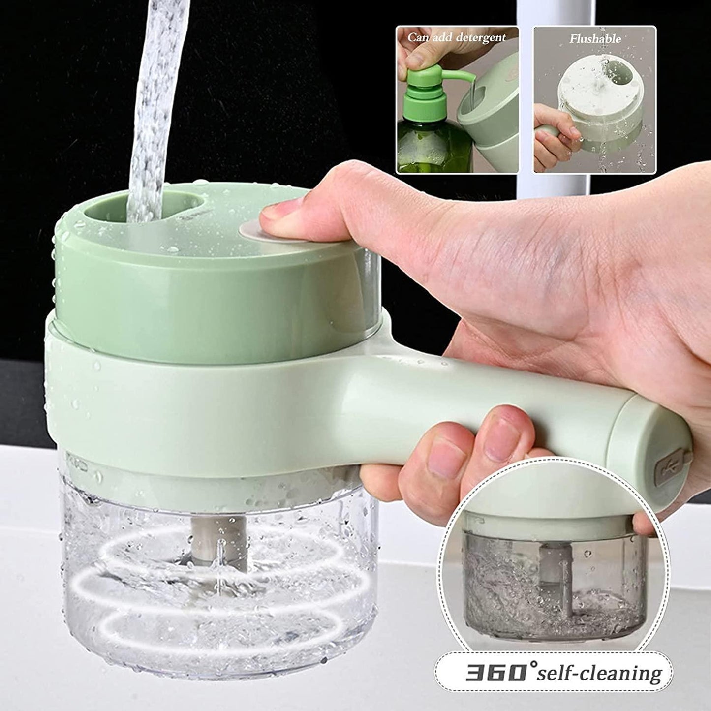 Pixa Coupe-Légumes électrique Portable 4 en 1 - PixaMaoc
