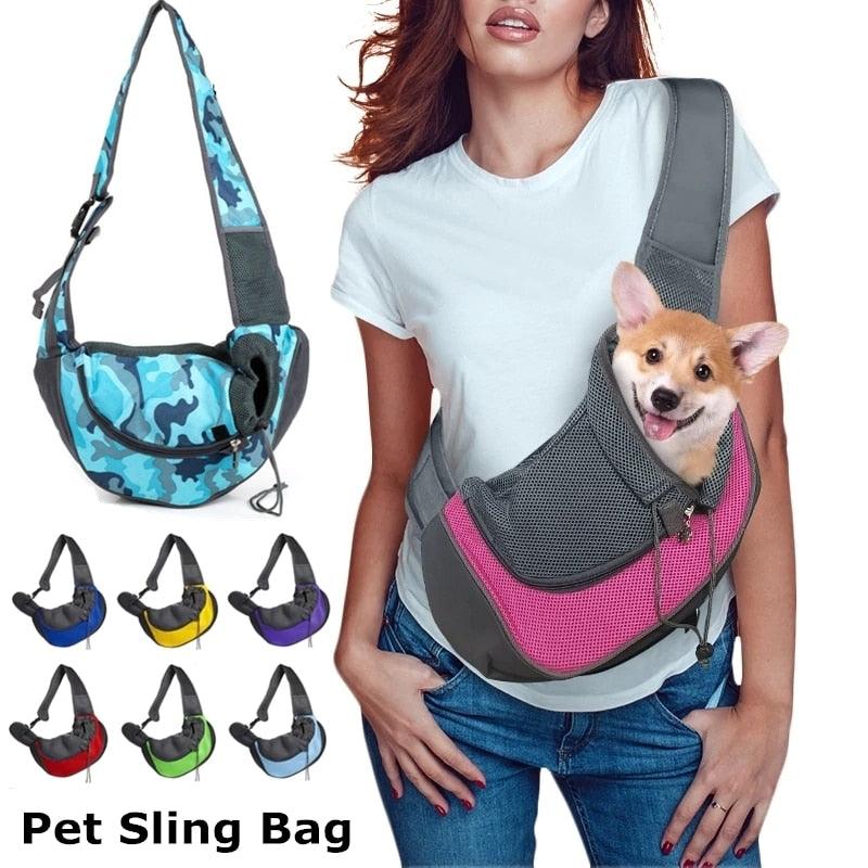 Sac à bandoulière maille confort Pour chien - PixaMaoc