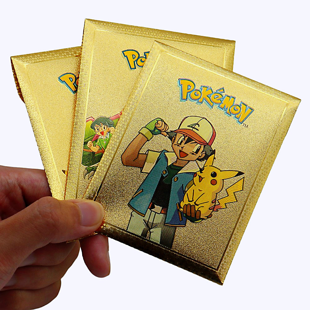Cartes Pokémon collection rare gold boîte 10 cartes - PixaMaoc