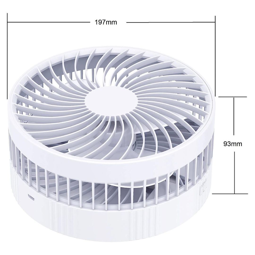 Easy Pixa Mini ventilateur de bureau à batterie rechargeable - PixaMaoc