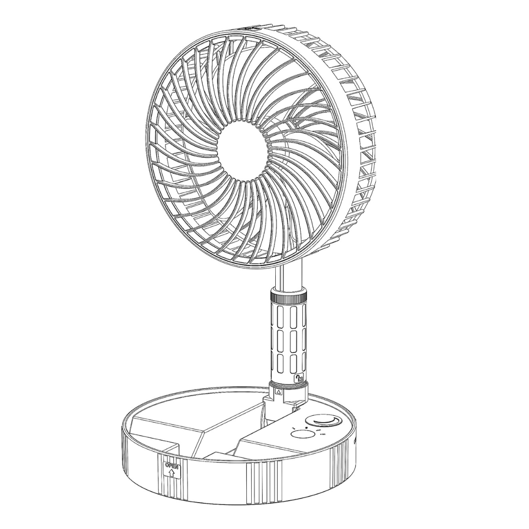 Easy Pixa Mini ventilateur de bureau à batterie rechargeable - PixaMaoc