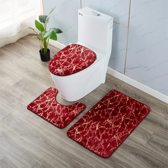 Lot de 3 tapis de salle de bain pixa antidérapants