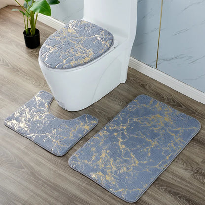 Lot de 3 tapis de salle de bain pixa antidérapants