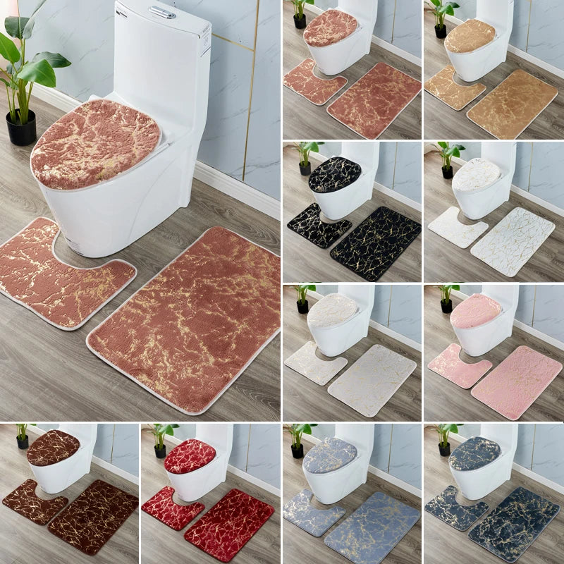 Lot de 3 tapis de salle de bain pixa antidérapants