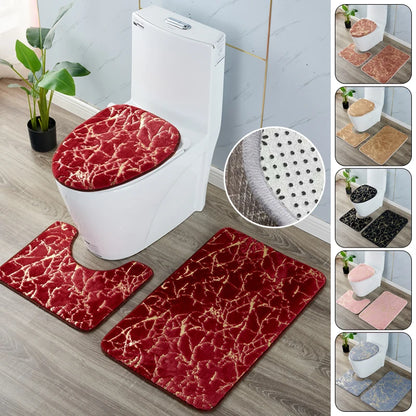 Lot de 3 tapis de salle de bain pixa antidérapants