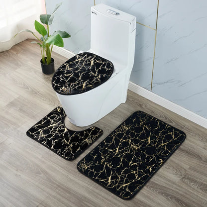 Lot de 3 tapis de salle de bain pixa antidérapants